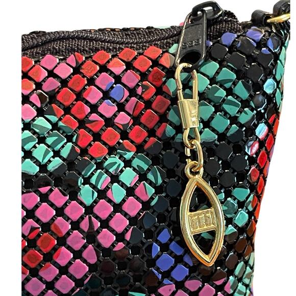 Vintage Unbranded Multi Color Floral Beaded Crossbody Bag and Change Purse - Picture 2 of 15